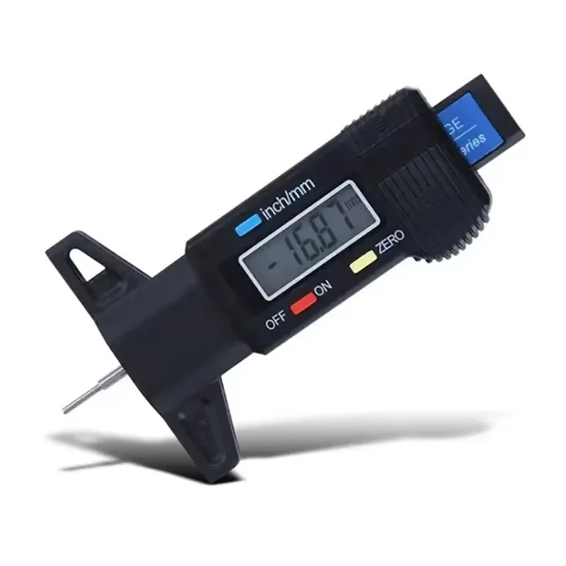 Jauge de profondeur numérique, jauge de profondeur de bande de roulement LCD pour pneu de voiture 0-