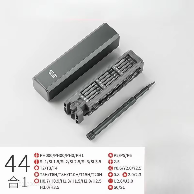 Kit de tournevis de précision magnétique 30 40 44 embouts, ensemble de tournevis démontables avec ét