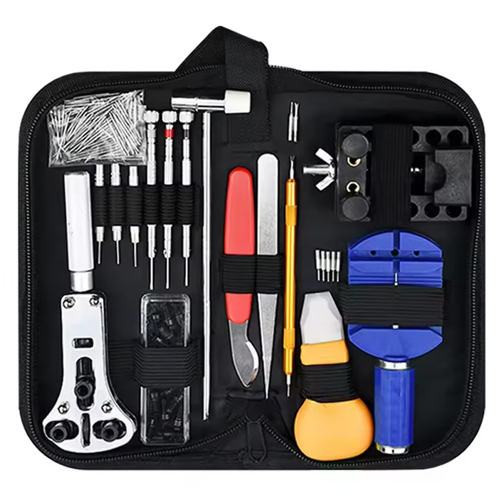 Kit d'outils de réparation de montres, 147 pièces, pour démontage, Installation, entretien, sangles 