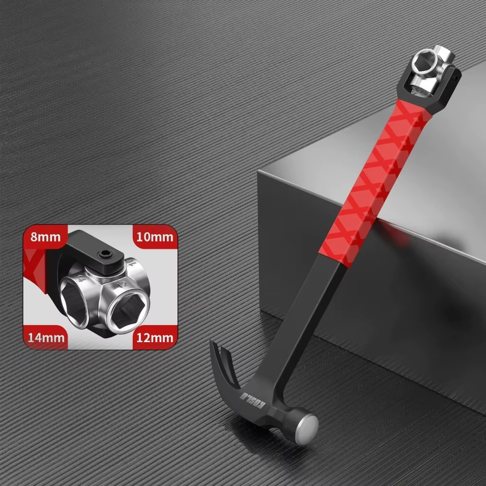 Maillet de forgeage en acier à haute teneur en carbone avec manche ergonomique, marteau de menuiseri