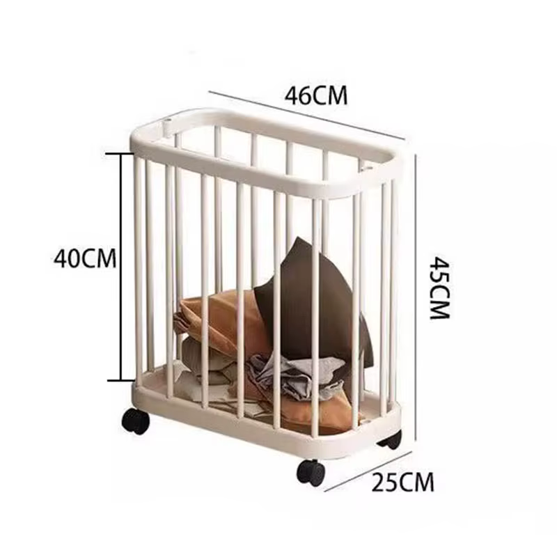 Organisateur de bac de rangement polyvalent avec roues, panier de rangement mobile pour vêtements sa