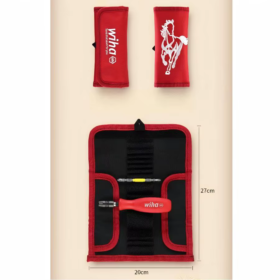 Kit de tournevis Wiha Year of the Horse Limited, poignée à 4 billes de verrouillage, double tête HRC
