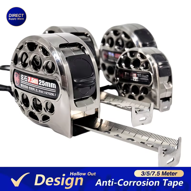 Ruban à mesurer étanche 3/5/7,5 M – Règle rétractable anticorrosion de haute précision pour le trava