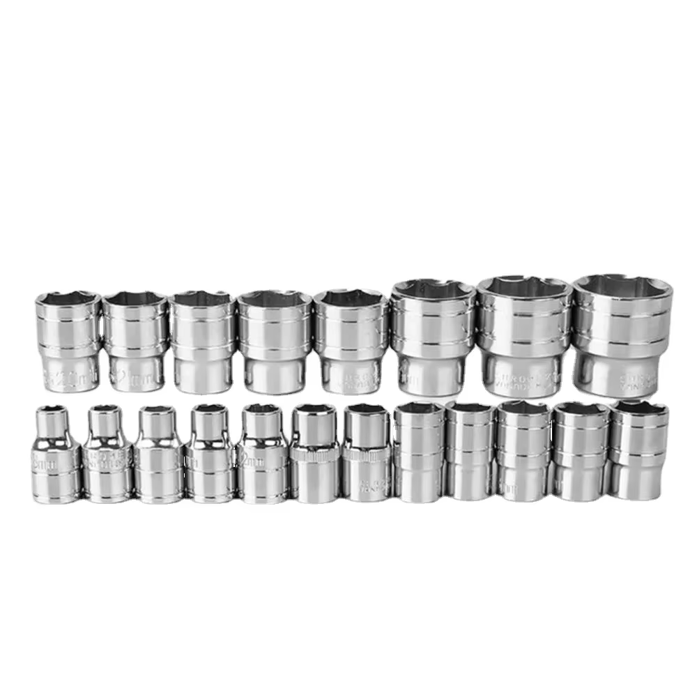 Jeu de douilles hexagonales, 8mm-34mm, 1/2 ", adaptateur de douille, têtes de manchon, cliquet
