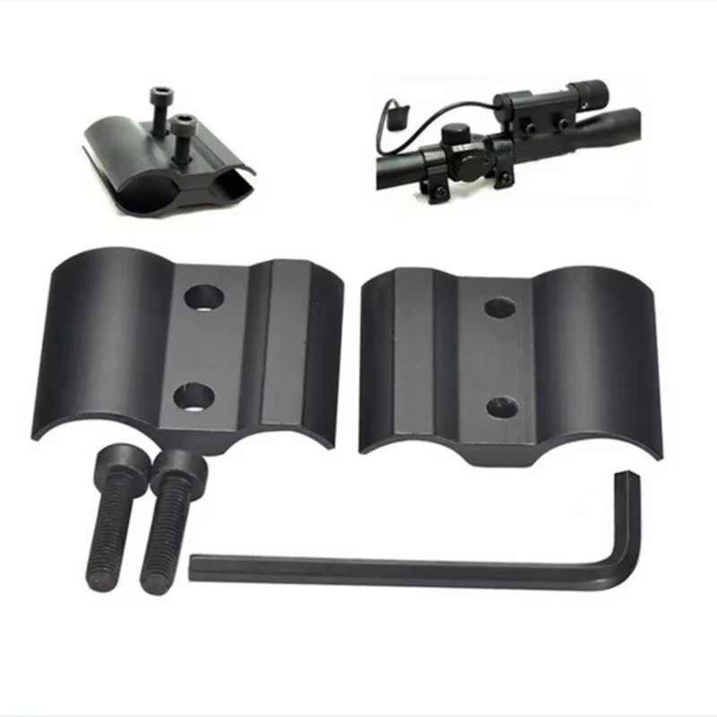 Support de serrage à Tube fixe noir pour lampe de poche télescope, support de pince universel pour I