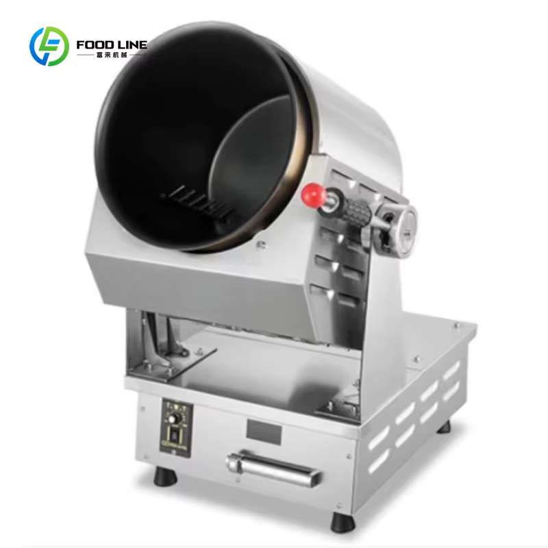 Robot cuisinier intelligent rotatif personnalisé pour restaurant, 8000W, machine de cuisson automati