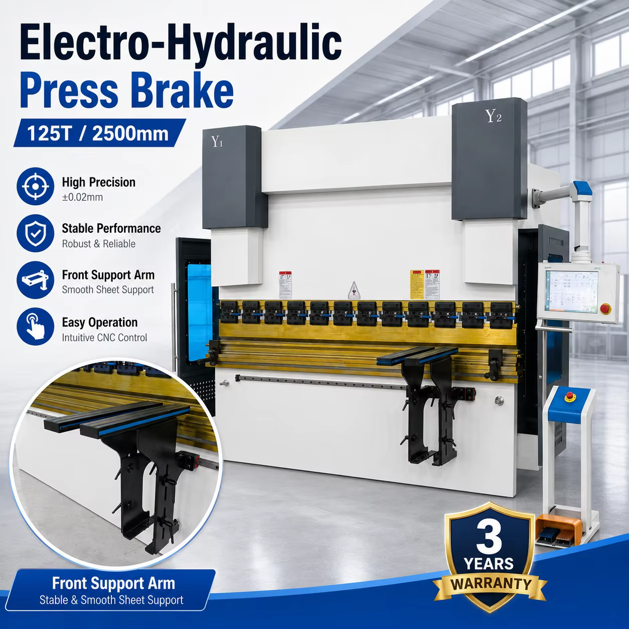 Presse plieuse CNC hydraulique pour tôles, haute qualité, prix bas, vente chaude, personnalisée, mod