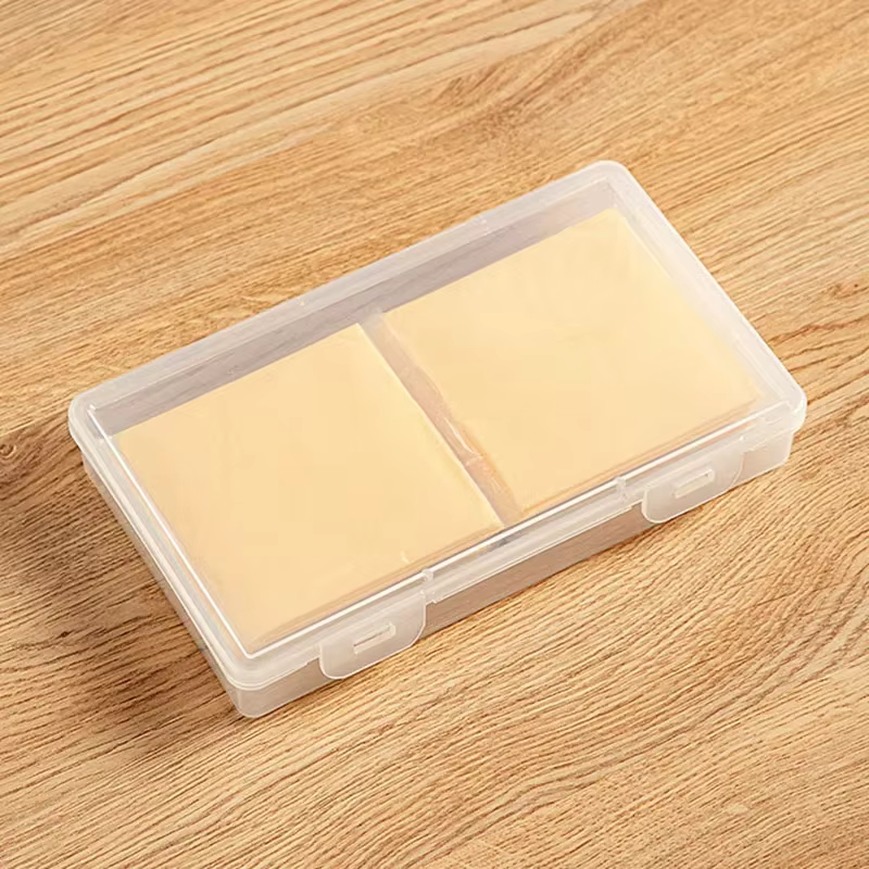 Boîte de rangement multifonctionnelle, utilisée pour stocker des tranches de fromage et du beurre, b