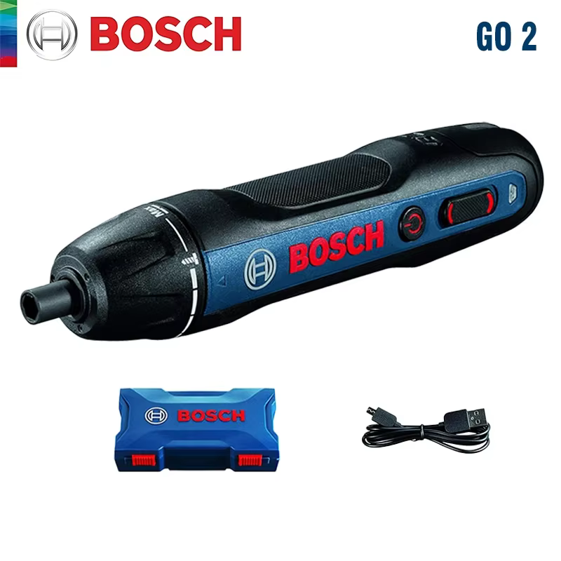 Nouveau tournevis électrique intelligent Bosch Go 2, design ergonomique antidérapant, utilisation à 