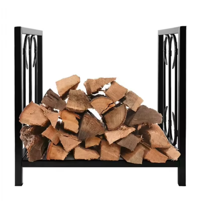 Support de rangement pour bois de chauffage dédié fourni par l'usine