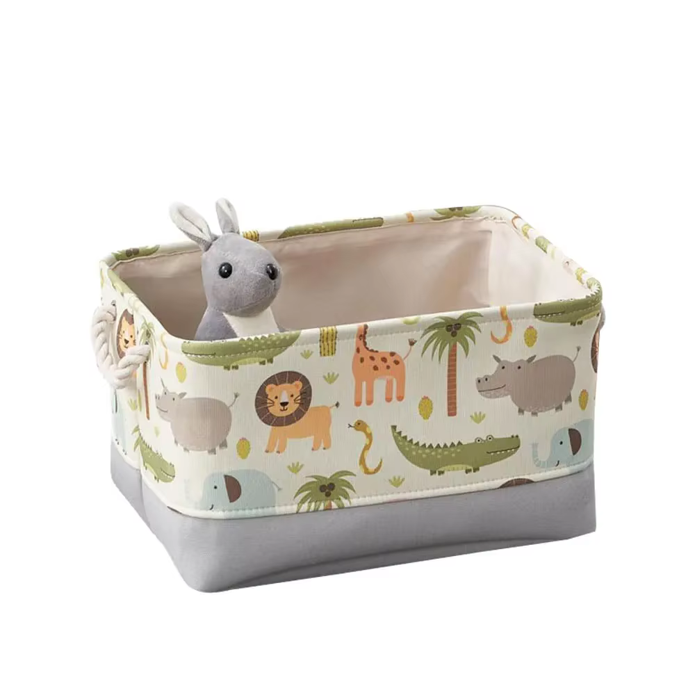 Panier de rangement pour jouets, sacs de rangement pliables en tissu de grande capacité, panier de r