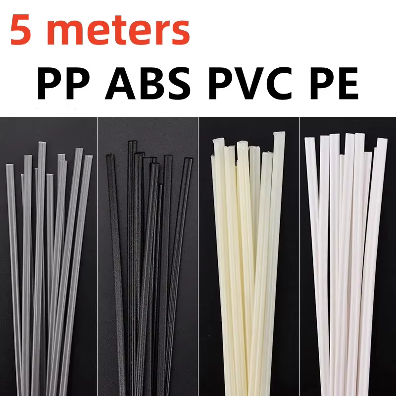 Baguettes de soudage 5M noir blanc PP/ABS/PVC/PE, pistolet de soudage en plastique, réparation de pa