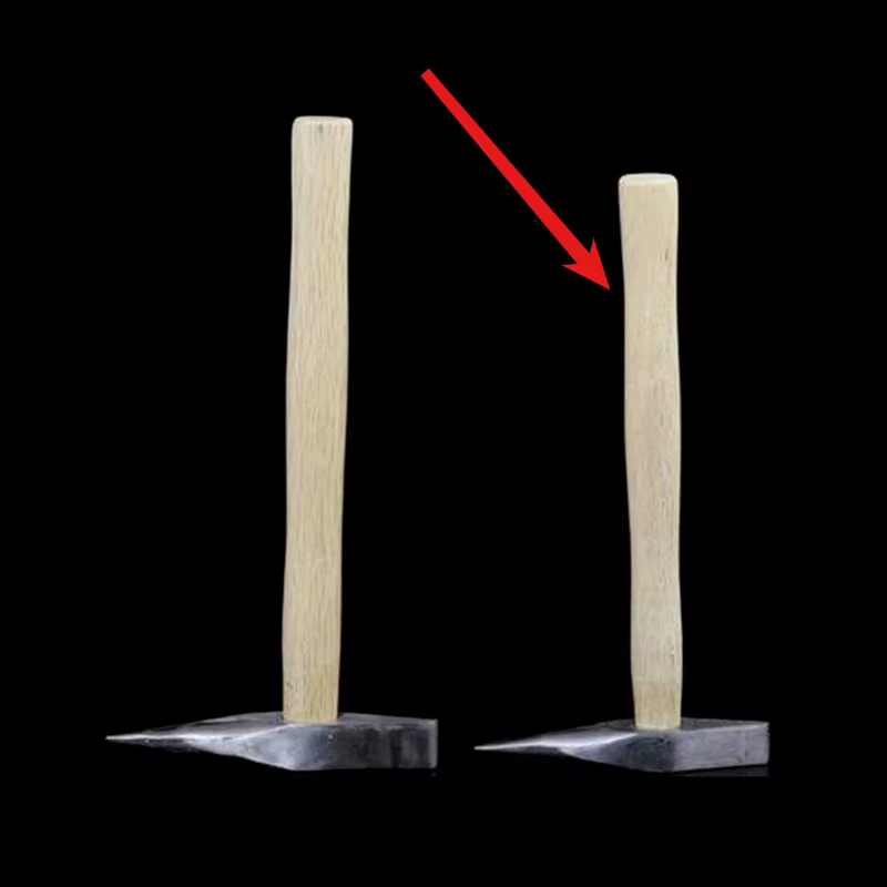 Marteau à casser le métal multi-usage 1 pièce, marteau à pointe en acier avec manche en bois, outil 