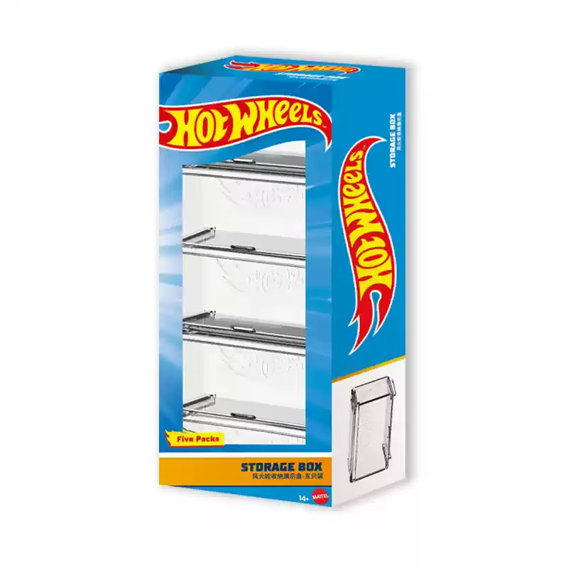 Hot Wheels – boîte de rangement de modèle de voiture pour garçons, vitrine combinée de véhicules san