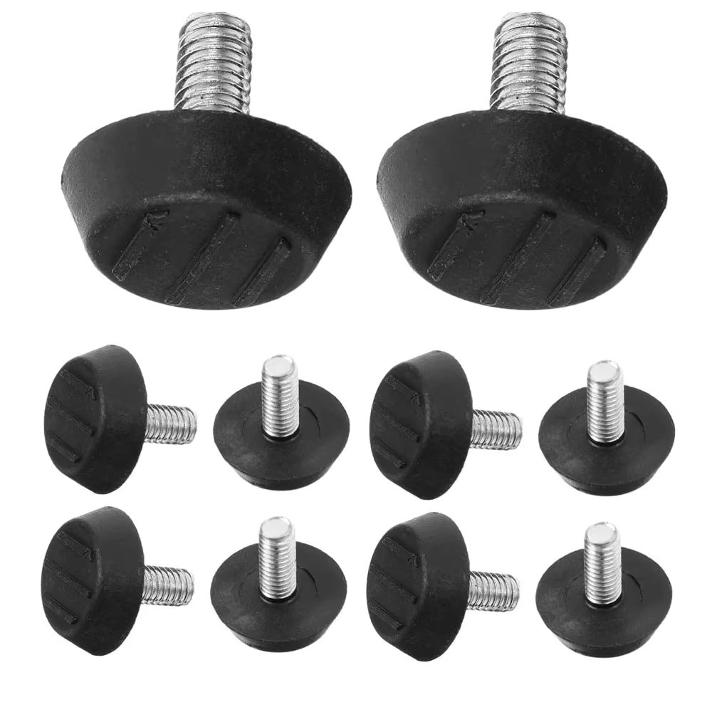 10 pièces Pieds de réglage réglables M8 pour meubles, pieds antidérapants pour canapé, support de pi