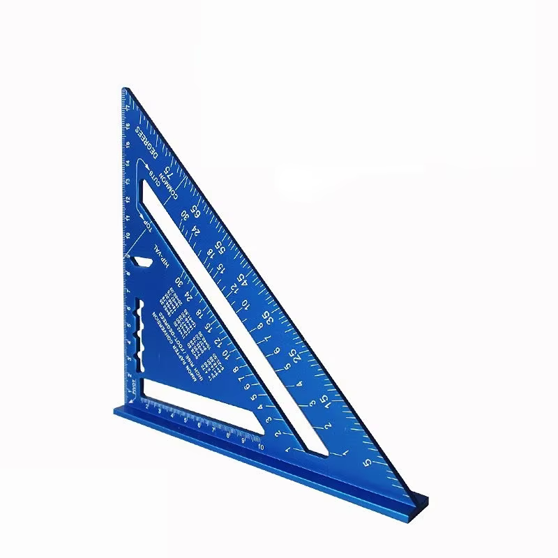 Règle triangulaire de 7 pouces, outil de mesure, alliage, outils de charpentier, MeaccelerAngle, vit