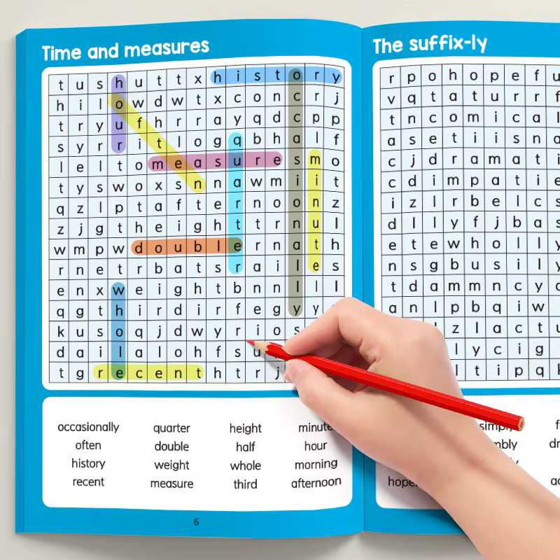 Livre de mots à chercher pour l'entraînement avancé au vocabulaire des adolescents, renforce les règ