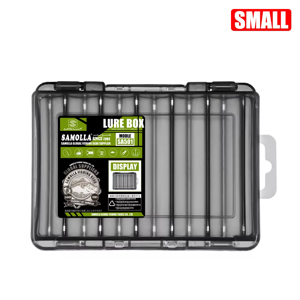 SAMOLLA Boîte à matériel compacte double face – Pêche simplifiée avec un organisateur durable et pol