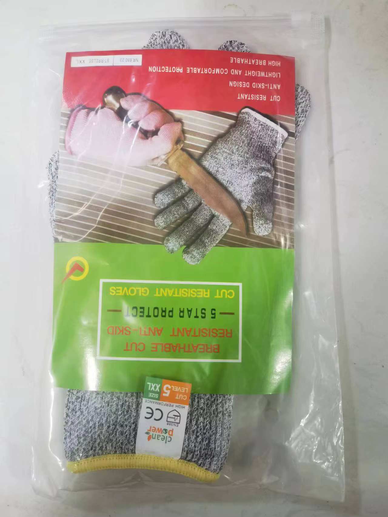 3 paires de gants résistants aux coupures de niveau 5, protection des mains en HPPE, gants de sécuri