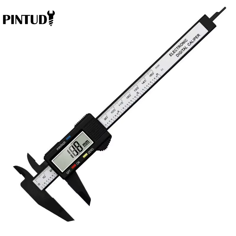 1PC plastique vernier étrier affichage numérique étrier Mini texte jouer étrier étudiant vernier règ