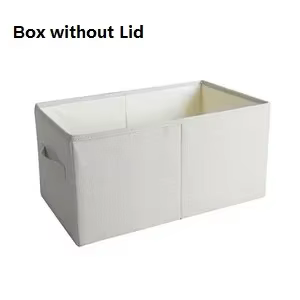 Boîtes de rangement en tissu avec couvercles, boîte de rangement pliable en tissu, conteneur de vête