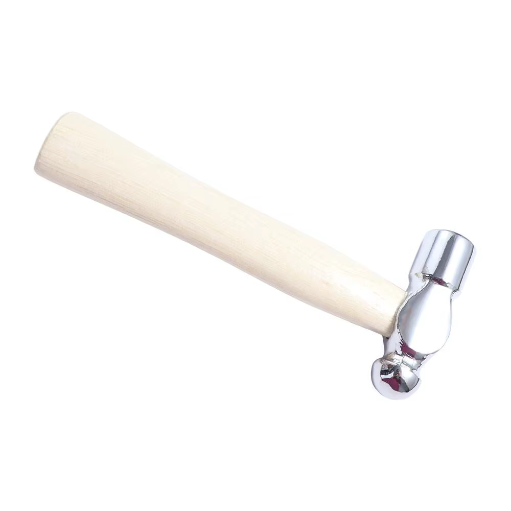 Outil à main en métal, mini marteau à tête ronde, multifonction, manche en bois, petit marteau à dou