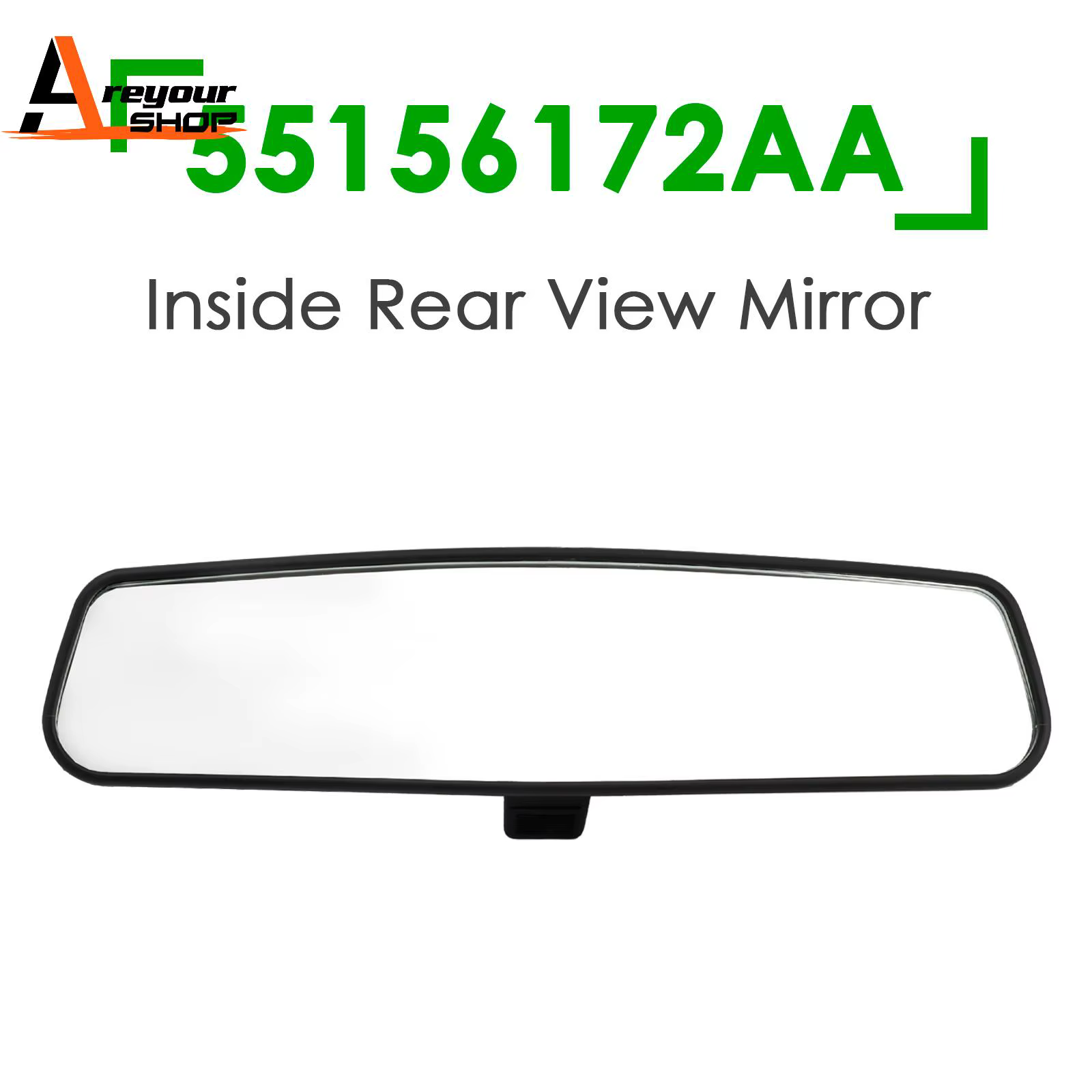 Areyourshop Rétroviseur intérieur 55156172AA pour Jeep Magnum Wrangler WranglerJK 2001-2017