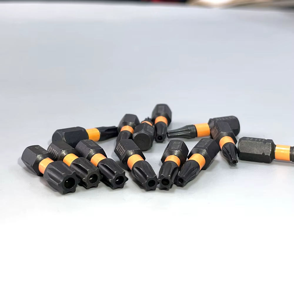 Jeu de tournevis Torx S2, ensemble d'outils magnétiques creux de 25mm avec porte-embout, tige hexago