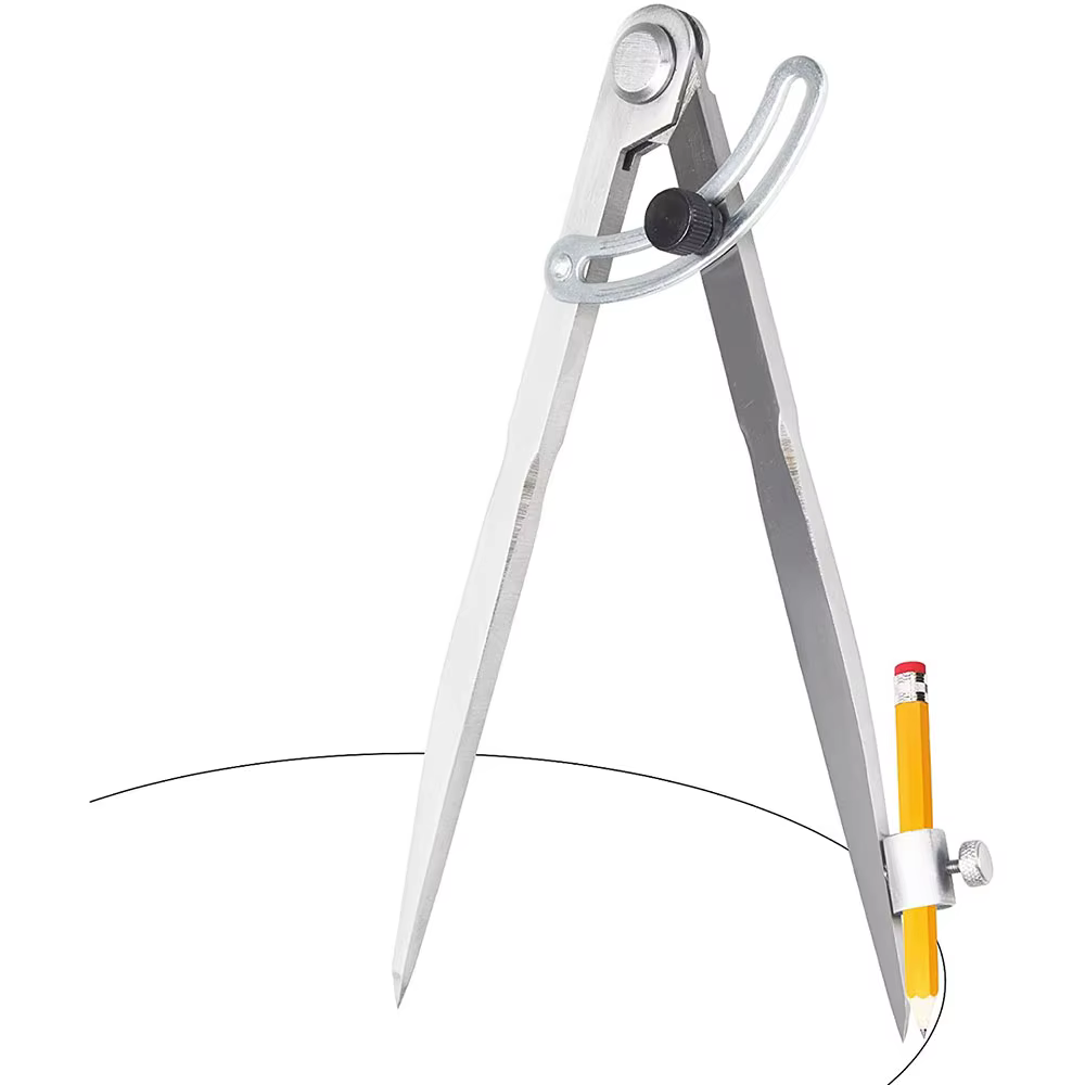 Boussole pour le travail du bois, boussole de charpentier 100MM-300MM, outil de marquage circulaire,