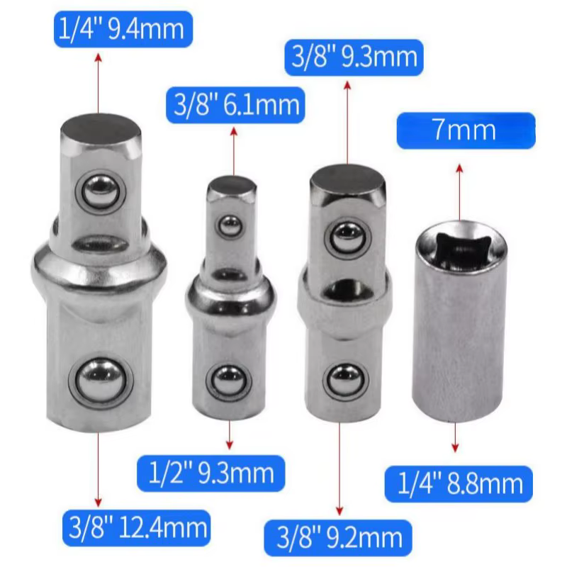Clé d'extension professionnelle à décalage zéro, outil d'espace serré 1/2 "1/4" 3/8 "pour la réparat