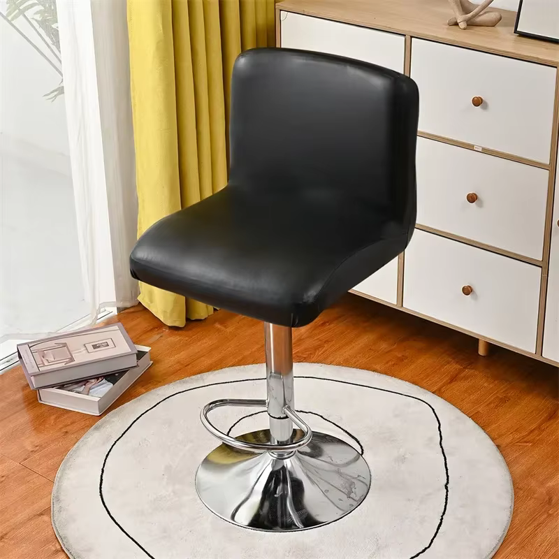 Housse de chaise de tabouret de Bar en cuir Pu, extensible, pour chaise de bureau, élastique, imperm