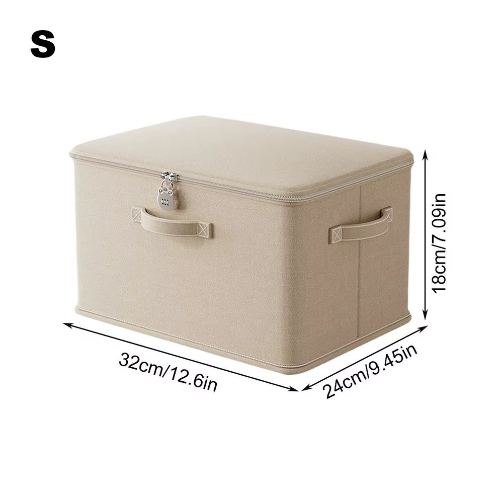 Boîte de rangement verrouillable, utilisée pour organiser les vêtements, les couvertures, les jouets