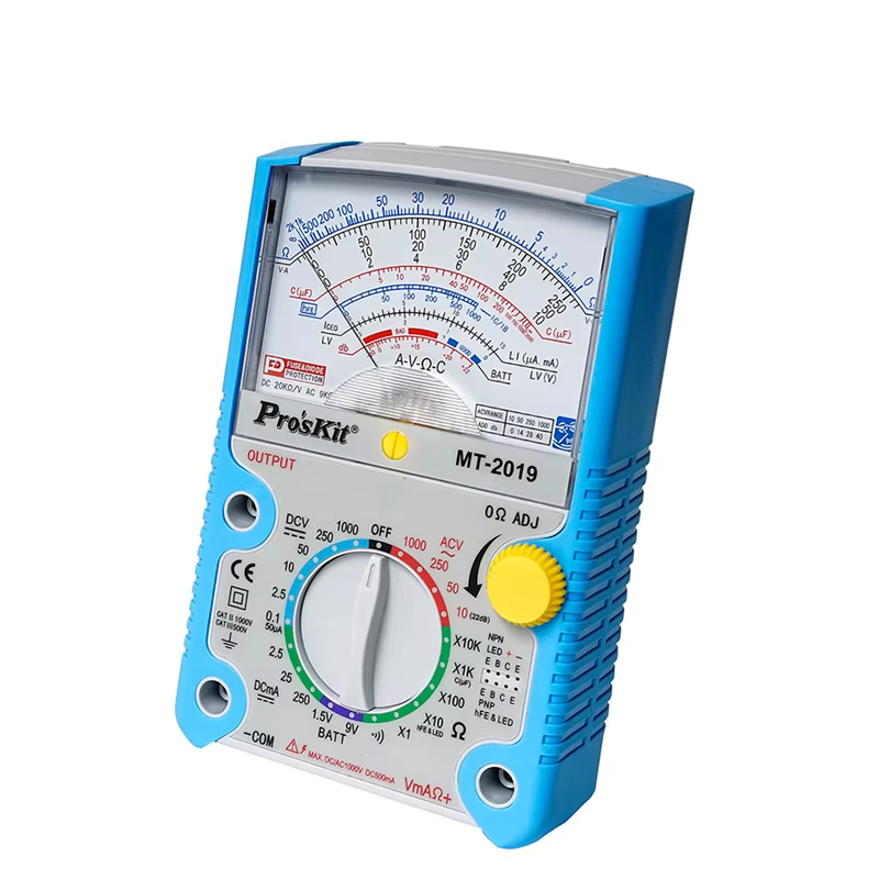 ProsKit MT-2019 fonction de protection multimètre analogique norme de sécurité professionnel Ohm Tes