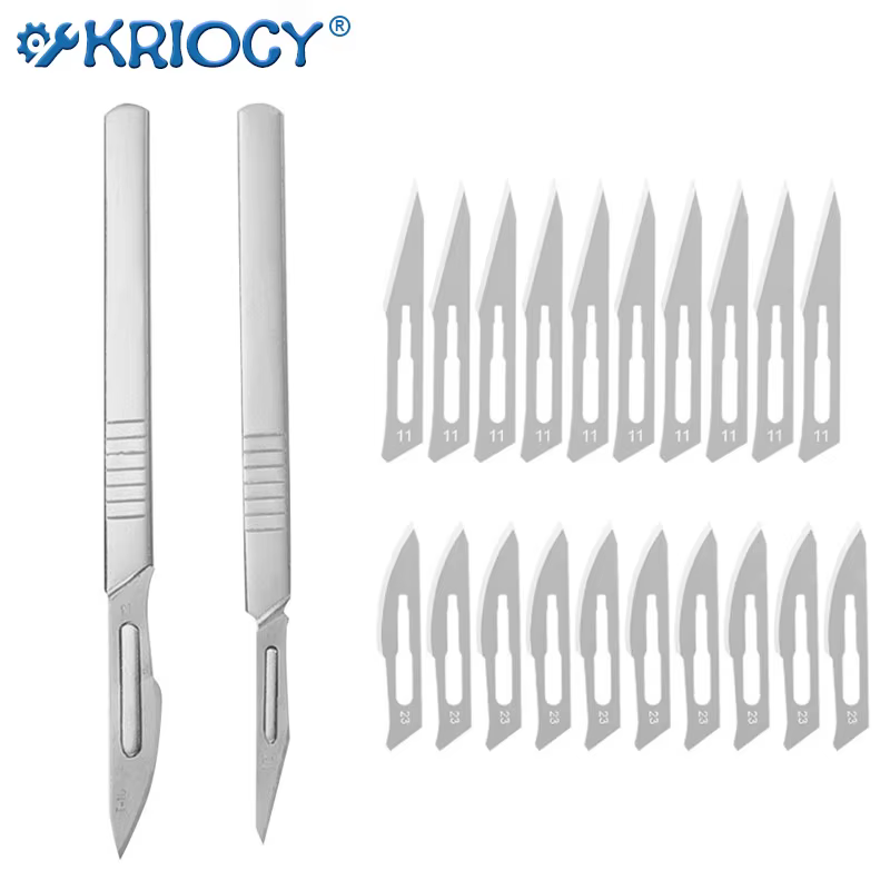 Scalpel générateur en acier au carbone avec poignée, outil de coupe pour bricolage, réparation PCB, 