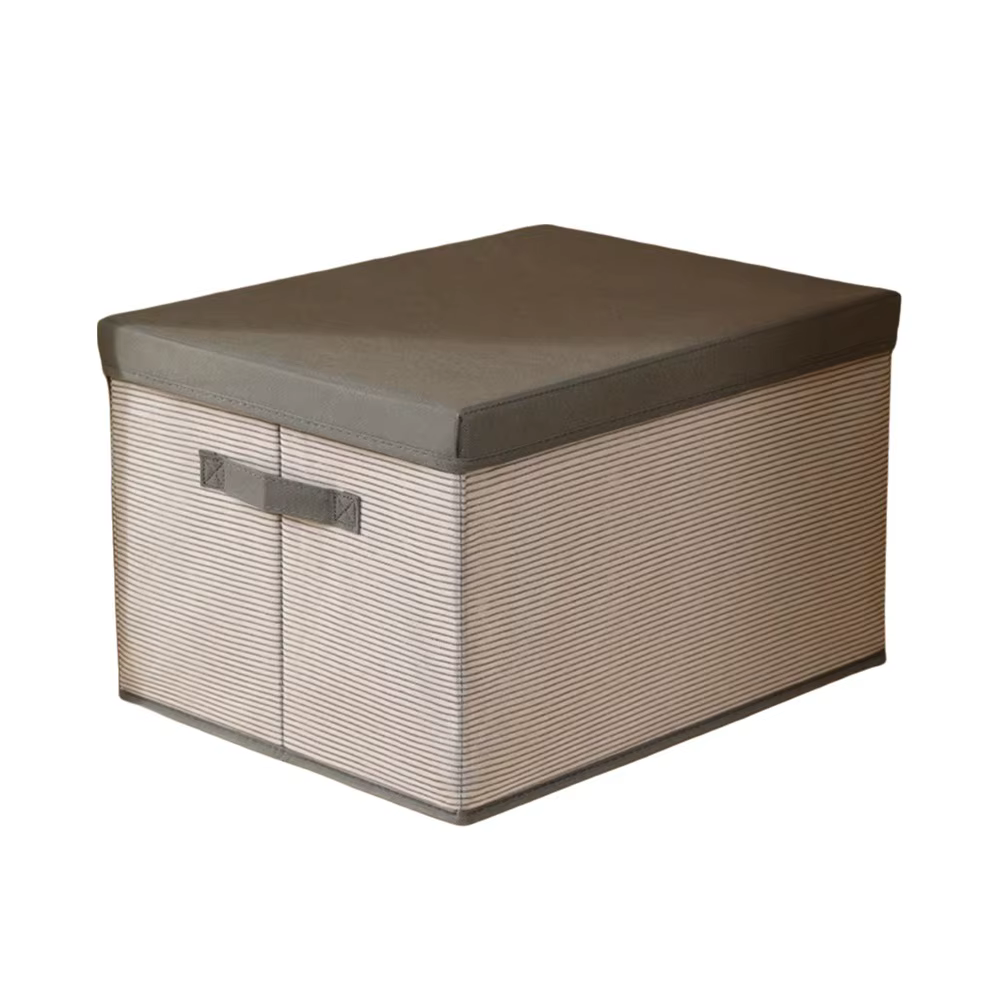 Boîte de rangement pour vêtements de grande capacité, anti-poussière, pliable, avec poignée, gain de
