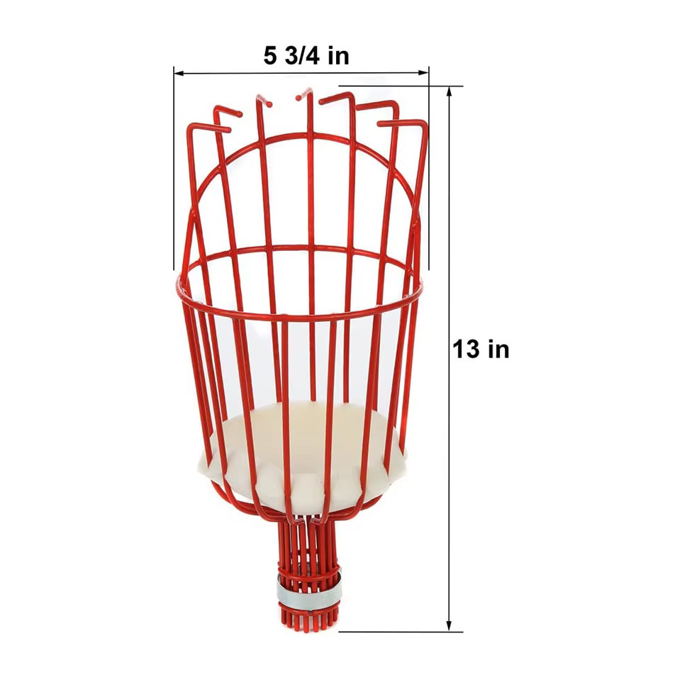 Cueilleur de fruits de 260 cm, panier à profondeur réglable, cueilleur de fruits pratique, panier de