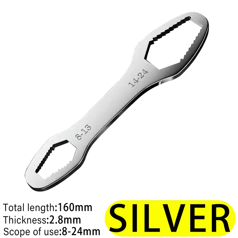 Clés à lunettes réglables auto-serrantes 8-24mm, planche de clé Torx universelle, clé Torx à Double 