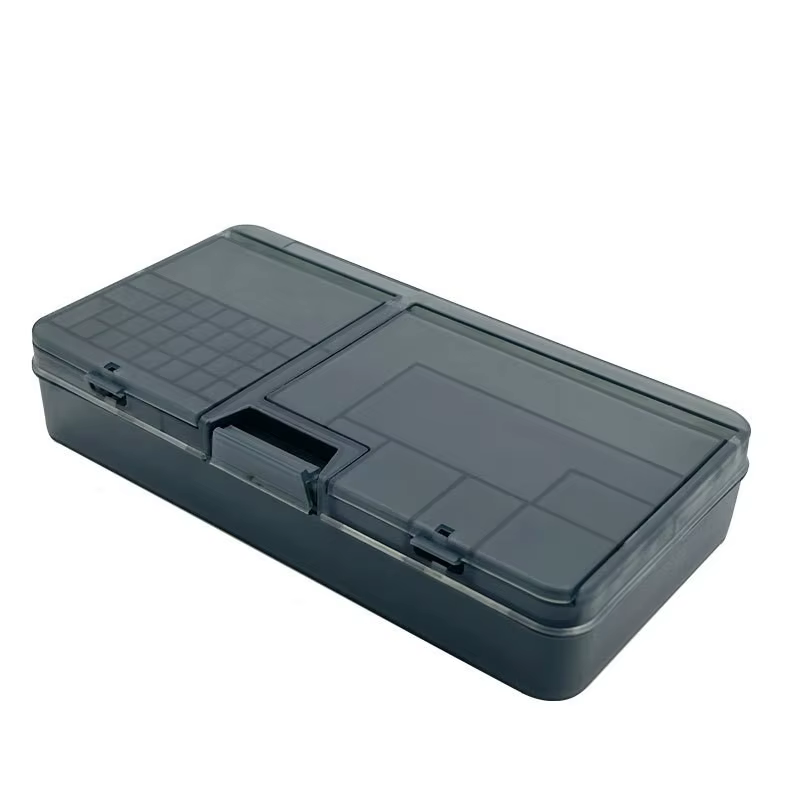 Boîte, composants électroniques, rangement en plastique Transparent, petits accessoires à vis, grill