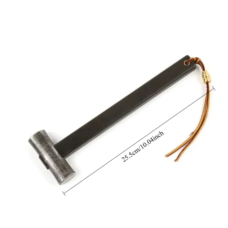 Marteau noir à double extrémité en acier à haute teneur en carbone, bricolage, fait à la main, profe