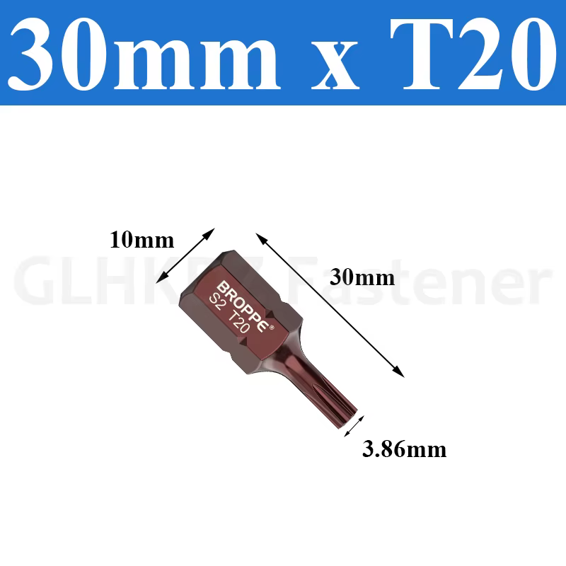Embout de tournevis Torx 30/75mm, jeu d'embouts de tournevis électrique, tige hexagonale, embout de 