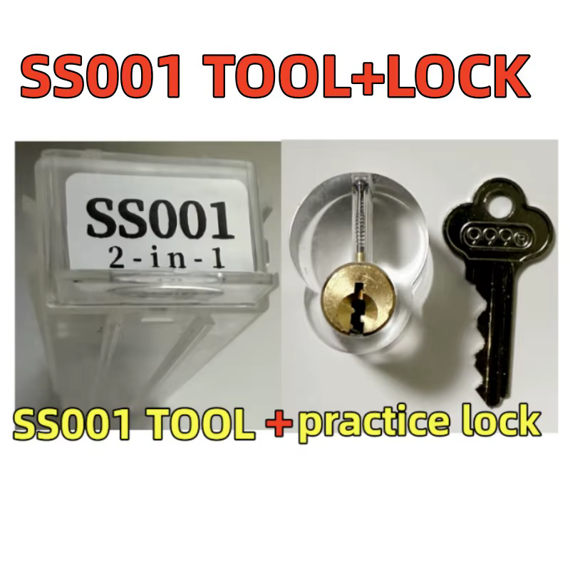 SS001 ss002 TOOL avec des ensembles de serrures transparentes pour les débutants de serrurier pratiq