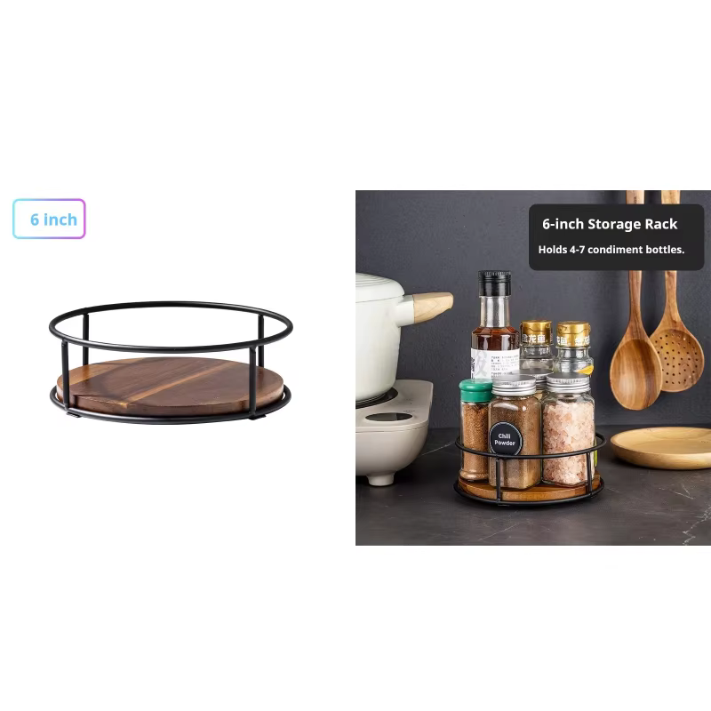 Étagère à épices rotative de cuisine, 1 pièce, sous armoire, organisateur d'assaisonnement, boîte à 