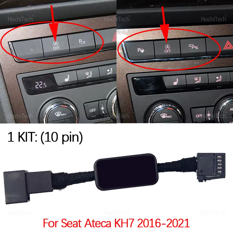 Système de démarrage et d'arrêt automatique pour siège Ateca KH7 2016 – 2021, hors Plug Play, arrêt