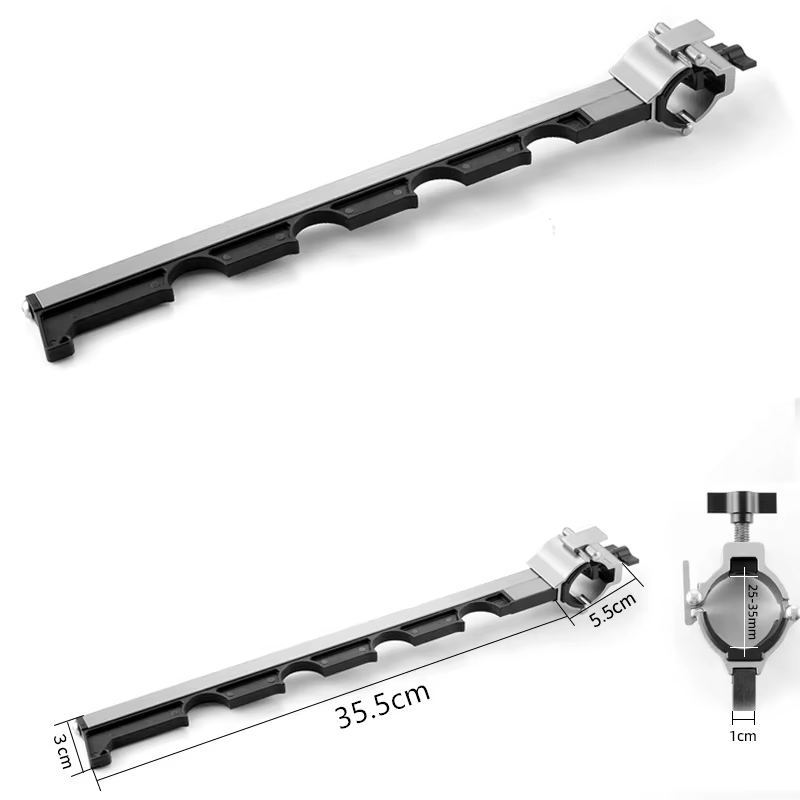 Support universel pour tubes en aluminium, plate-forme de pêche, accessoires de matériel de pêche, s