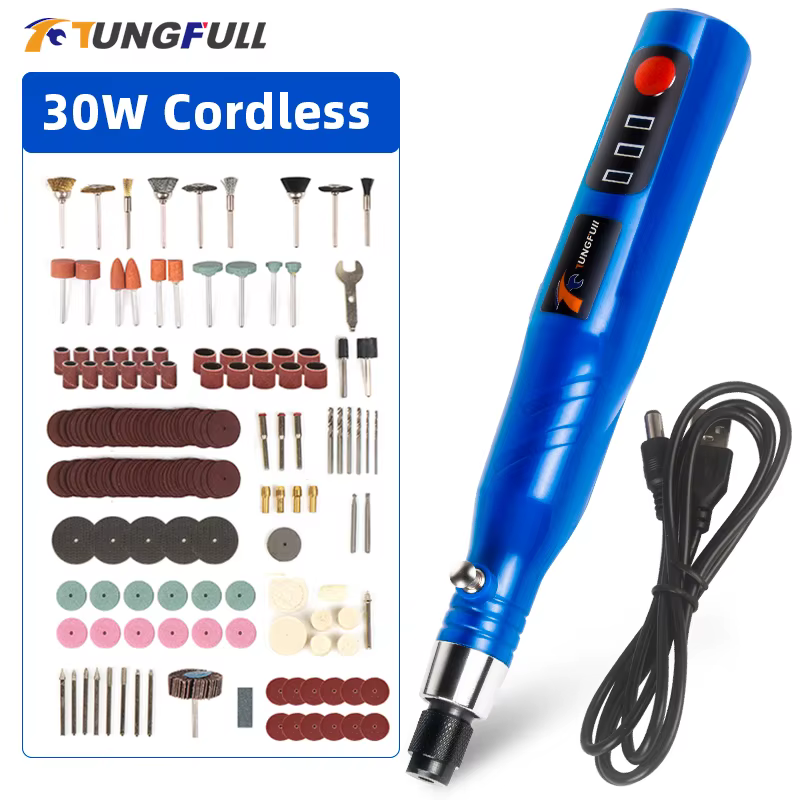 Petite perceuse sans fil Dremel USB, 30W, 3 vitesses, mini perceuse électrique, micro perceuse, styl