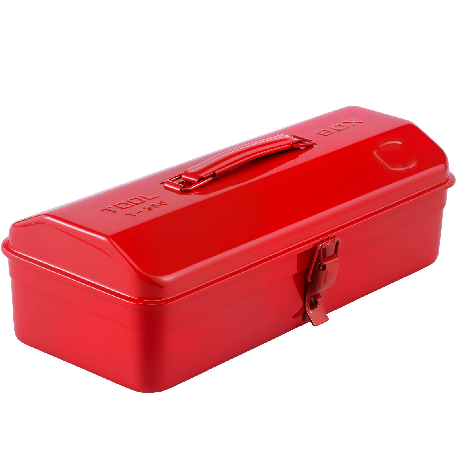 Boîte à outils métallique portable grande capacité avec couvercle verrouillable pour rangement autom