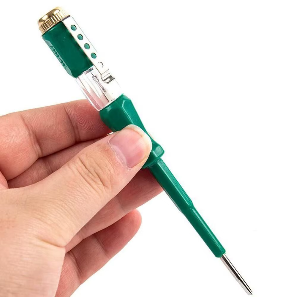 Stylo de test de circuit électrique portable polyvalent domestique, tournevis plat, forme LED, teste