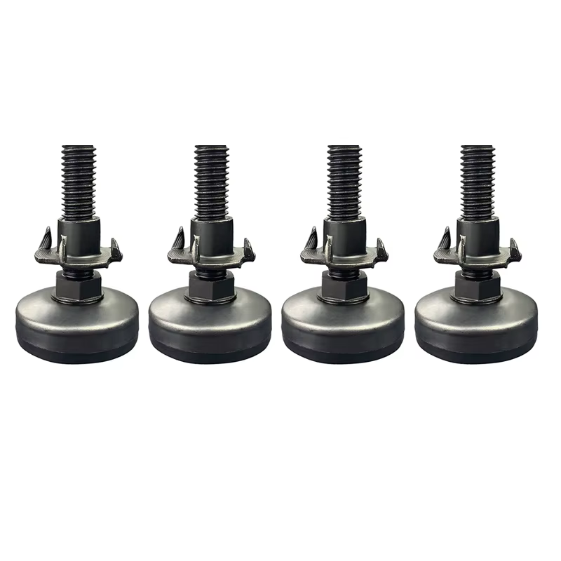 Pieds de Meubles Réglables, à Vis avec Inserts Filetés, pour Table, Armoire, Canapé, 4 Pièces