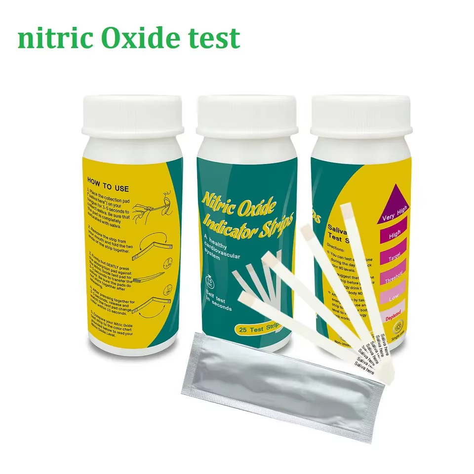 Bandes de test d'oxyde nitrique : Test salivaire précis pour surveiller les niveaux de NO dans le do