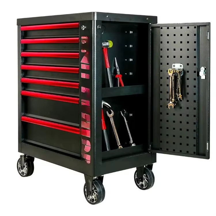 Armoire à outils roulante, coffre de rangement portable à 7 tiroirs, organisateur d'outils avec roul